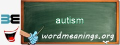 WordMeaning blackboard for autism